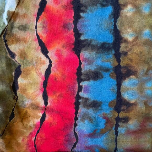 Ice Dyed Yoga Set - Top and Shorts - Bold Vibrant Unique - (Women's Medium) - Picture 10 of 10